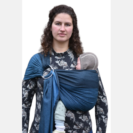 Yaro Newborn Blue Black Ring Sling