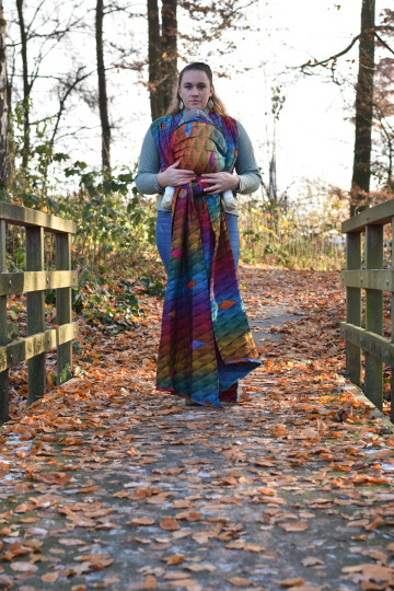 Yaro Kite Trinity Red Green Blue Double Rainbow Ring Sling