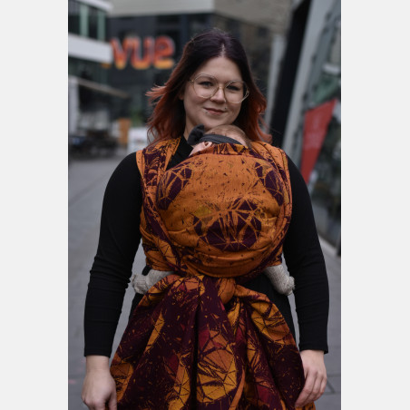 Yaro Kardia Duo Burgund Yellow Wool 2nd Choice - Geweven Draagdoek