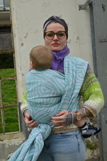 Yaro Tiger Duo Silver Mint White Ring Sling