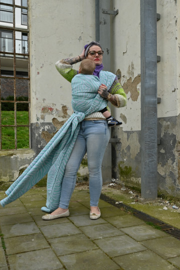 Yaro Tiger Duo Silver Mint White Ring Sling