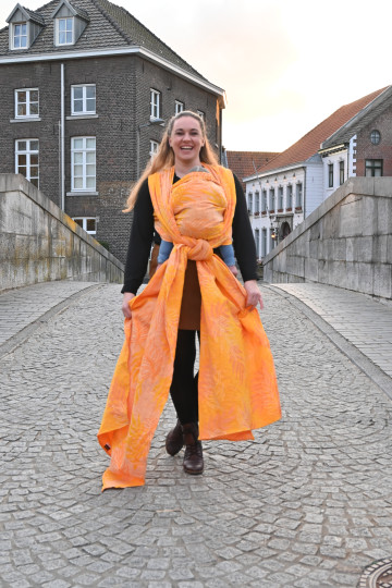 Yaro Oasis Duo Yellow Peach Confetti Ring Sling