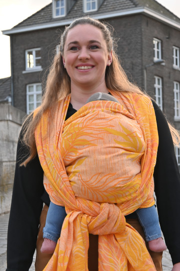 Yaro Oasis Duo Yellow Peach Confetti Ring Sling
