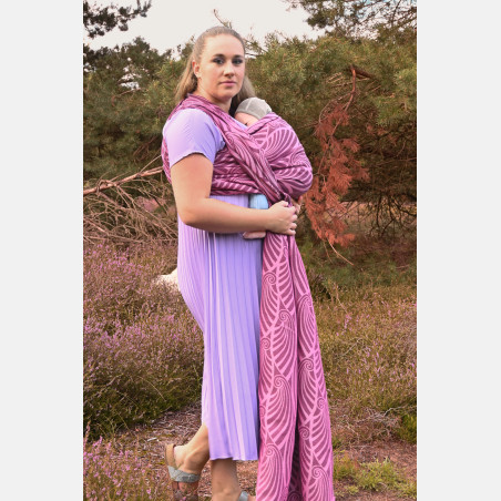 Yaro Dandy Duo Black Green Pink Repreve Wool Blend Ring Sling
