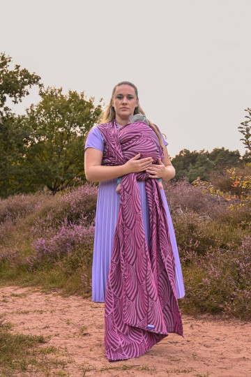 Yaro Dandy Duo Black Green Pink Repreve Wool Blend Ring Sling