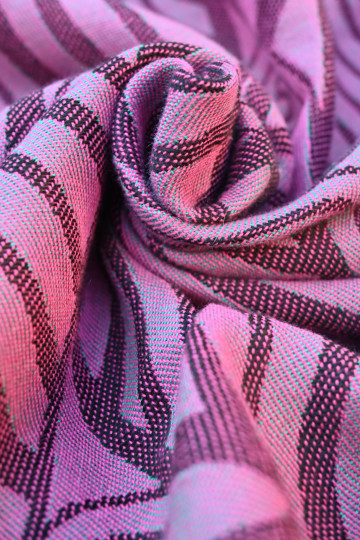 Yaro Dandy Duo Black Green Pink Repreve Wool Blend Ring Sling