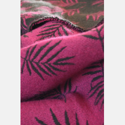 Yaro Blanket Bahamas Black Magenta Wool
