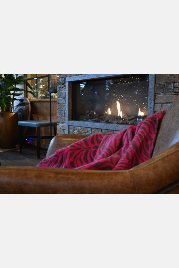 Yaro Blanket Tiger Grey Magenta Wool - Woven Baby Wrap | Slingomama