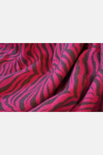 Yaro Blanket Tiger Grey Magenta Wool - Woven Baby Wrap | Slingomama