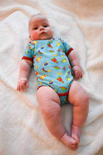 Biowolk Baby Body Short Sleeve Space