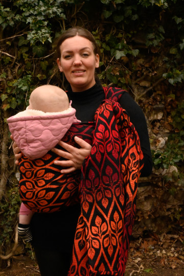 Yaro La Vita Trinity Firebird Rainbow High Wool - Geweven Draagdoek