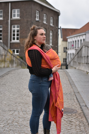 Yaro Elvish Duo Yellow Pink Orange Ring Sling