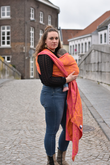 Yaro Elvish Duo Yellow Pink Orange Ring Sling