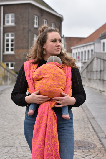 Yaro Elvish Duo Yellow Pink Orange Ring Sling