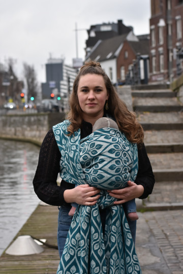 Yaro La Vita Duo Black Petrol Natural Alpaca Wool