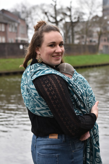 Yaro La Vita Duo Black Petrol Natural Alpaca Wool
