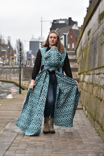 Yaro La Vita Duo Black Petrol Natural Alpaca Wool
