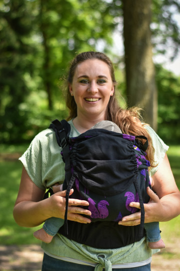 Yaro Hug Carrier Skog Purple Black Chenille