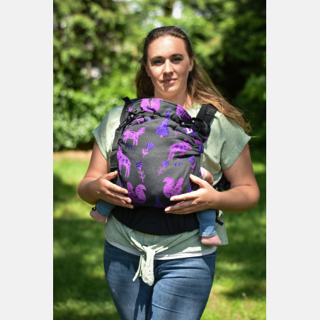 Yaro Hug Carrier Skog Purple Black Chenille