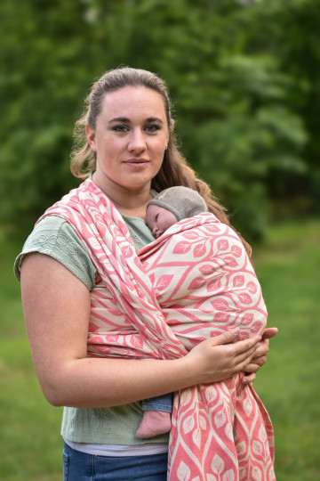Yaro La Vita Duo Coral Natural Aloe - Woven Baby Wrap