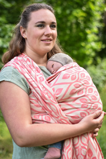Yaro La Vita Duo Coral Natural Aloe - Woven Baby Wrap