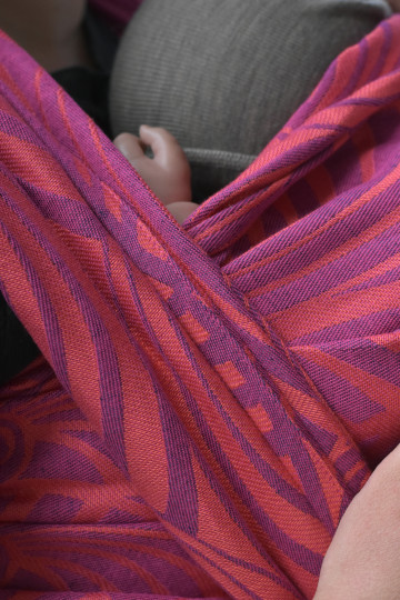Yaro Dandy Duo Fuchsia Purple Orange Modal Linen