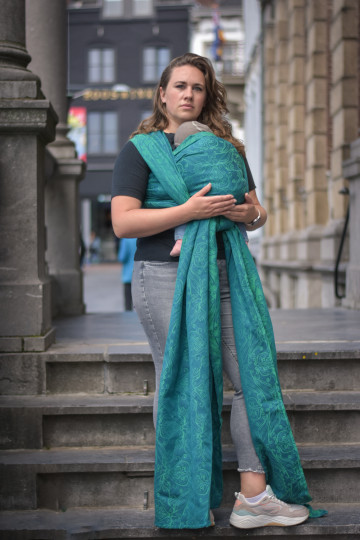 Yaro Elvish Duo Green Petrol Tencel Seacell Ring Sling