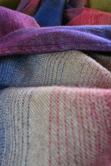 Yaro Blanket Multicolor White Grey Magenta Rainbow Wool - Woven Baby Wrap | Slingomama