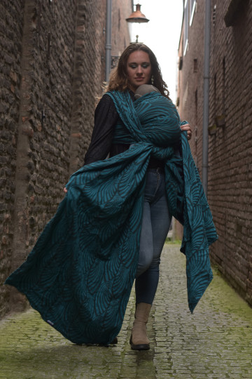 Yaro Dandy Petrol Mocca Wool Blend