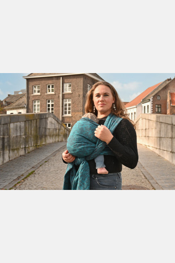 Yaro Rococo Petrol Bordeaux Wool Ring Sling