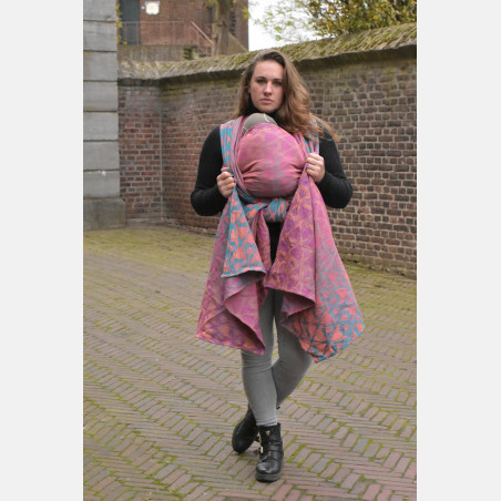 Yaro La Fleur Meta Petrol Fuchsia Orange Ring Sling