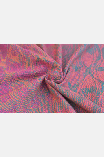 Yaro La Fleur Meta Petrol Fuchsia Orange - Woven Baby Wrap