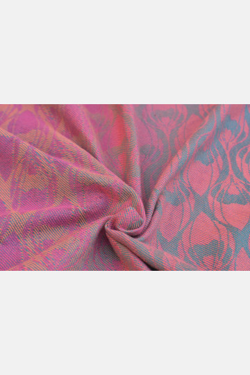Yaro La Fleur Meta Petrol Fuchsia Orange - Woven Baby Wrap