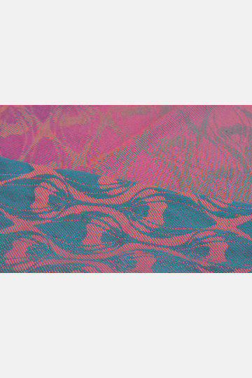 Yaro La Fleur Meta Petrol Fuchsia Orange - Woven Baby Wrap