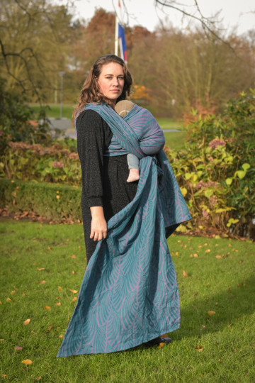 Yaro Dandy Duo Petrol Fuchsia Blue Ring Sling