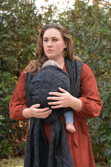 Yaro La Vita Puffy Black Navy Alpaca Wool