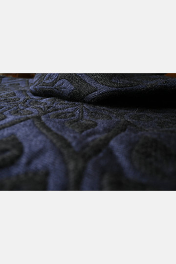 Yaro La Vita Puffy Black Navy Alpaca Wool