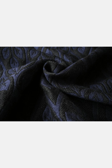 Yaro La Vita Puffy Black Navy Alpaca Wool