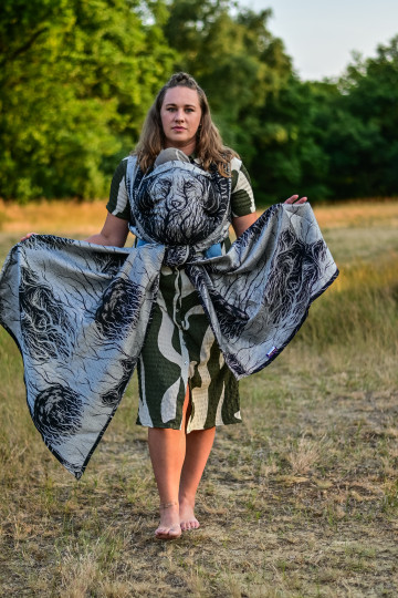Yaro Wolf Duo Black White Tencel Seacell