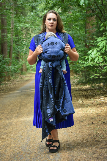 Yaro Luna Duo Black Grey Dark-Blue Glam Ring Sling