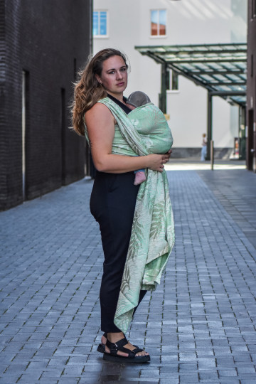 Yaro Oasis Duo Light-Green Beige Silk Linen Seacell