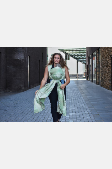 Yaro Oasis Duo Light-Green Beige Silk Linen Seacell