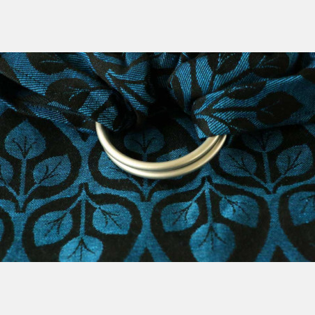 Yaro La Vita Blue-Black Linen Ring Sling