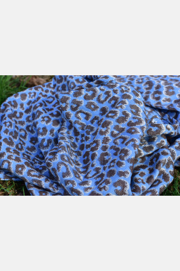 Yaro Pussycat Duo Brown Light-Blue Silk Ring Sling