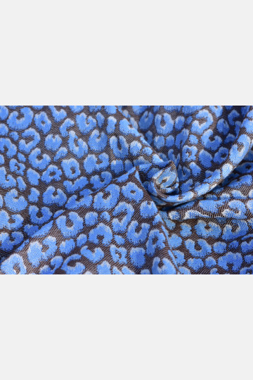Yaro Pussycat Duo Brown Light-Blue Silk Ring Sling