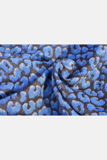 Yaro Pussycat Duo Brown Light-Blue Silk Ring Sling