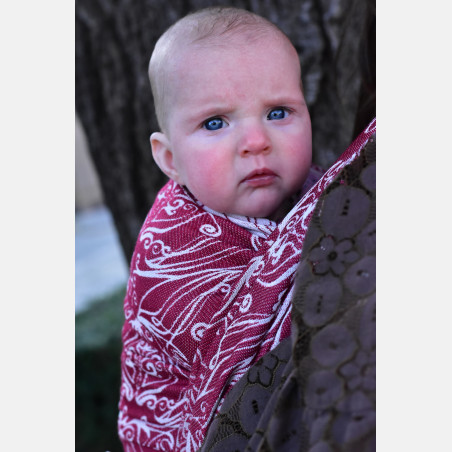 Yaro Elvish Duo Red Wool Blend - Geweven Draagdoek