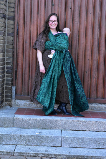 Yaro Elvish Duo Black Blue-Green Wool Tencel