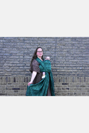 Yaro Elvish Duo Black Blue-Green Wool Tencel