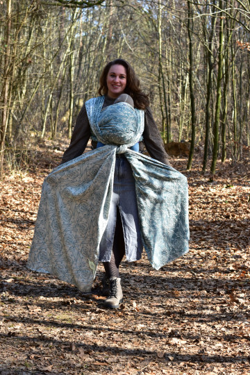 Yaro Elvish Duo Turquoise Wool Silk - Woven Baby Wrap